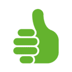 Responsibility thumbs up icon