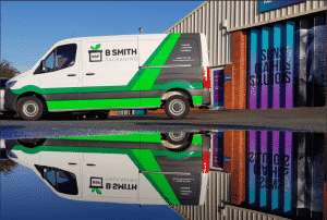 B Smith Packaging delivery van