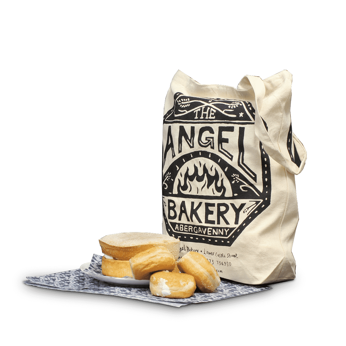 Cotton shopper reusable bags - Angel Bakery
