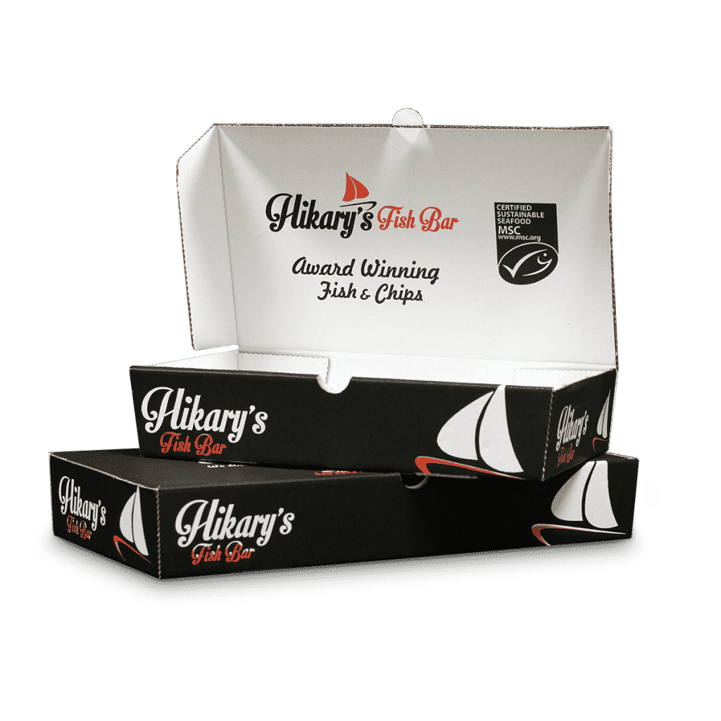 Folding boxes - fish and chip