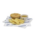 Branded fish and chip wrapping greaseproof paper