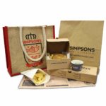 Personalised fish and chip takeaway packaging